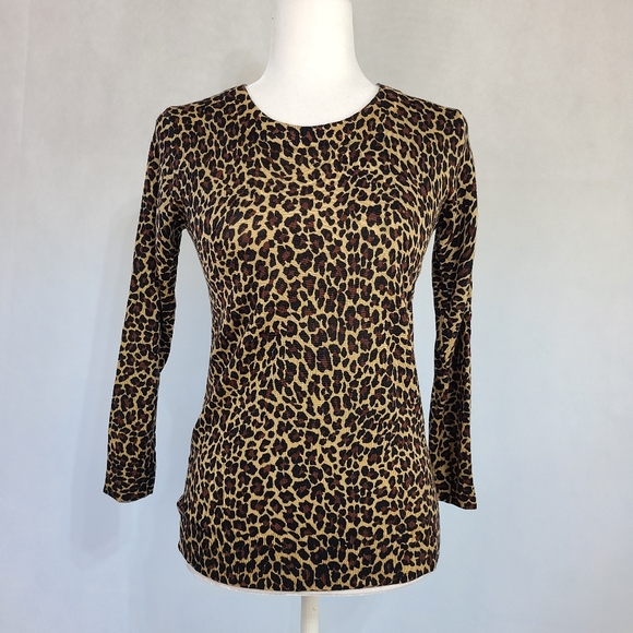 J Crew Tippi Sweater in leopard. Size S - Picture 4 of 9